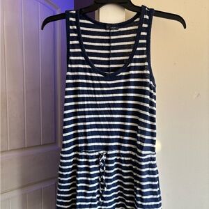 GAP Navy and Cream Striped Dress